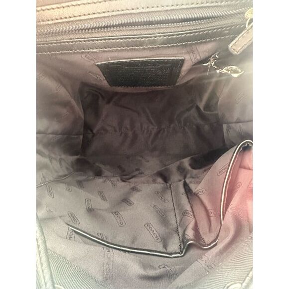 Vintage Coach Black Leather & Nylon Mercer Backpack G1J-743 - Picture 5 of 6